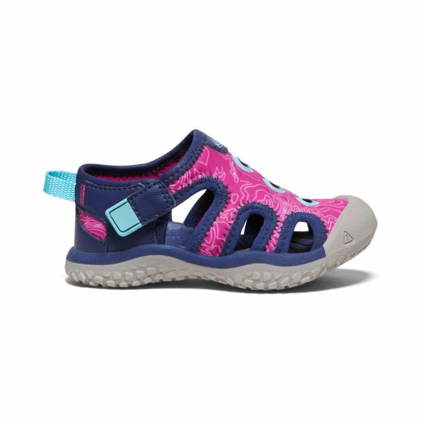 Kids KEEN  | Toddlers' Stingray Sandal Blue Depths/Festival Fuchsia