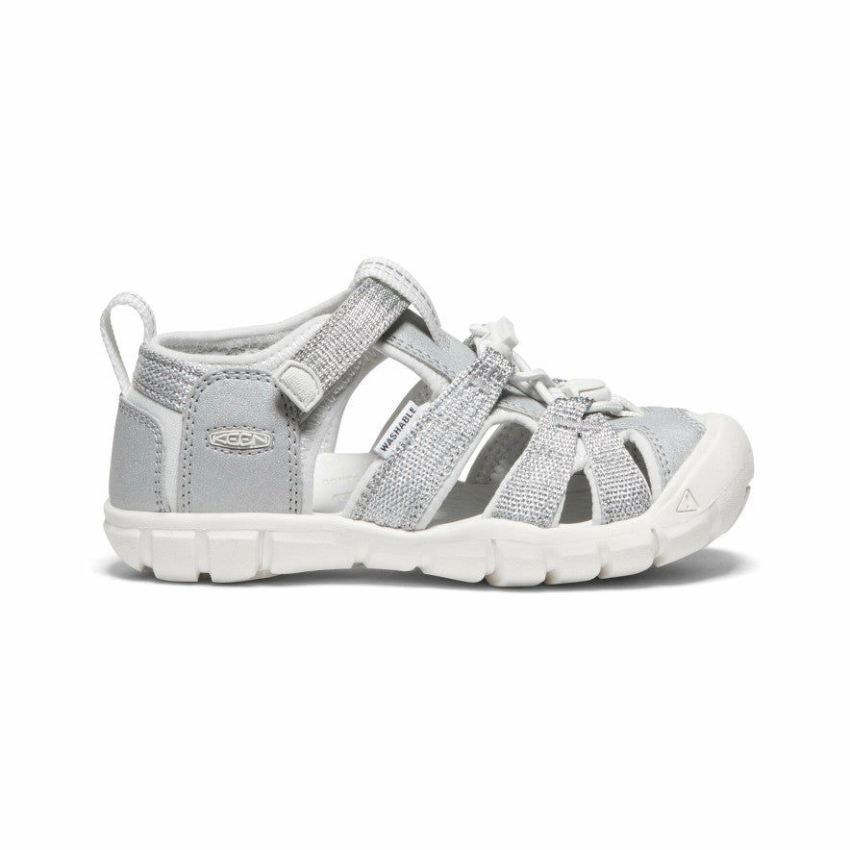 Kids KEEN  | Little Kids' Seacamp Ii Cnx Silver/Star White