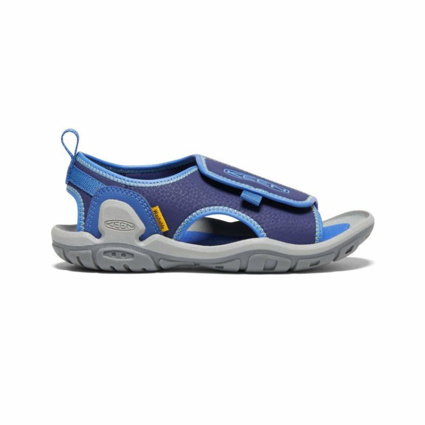 Kids KEEN  | Big Kids' Knotch River Open-Toe Bright Cobalt/Blue Depths